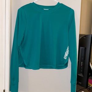 Cute long sleeve gym shark.